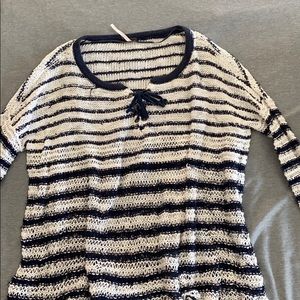 Free People Striped pullover